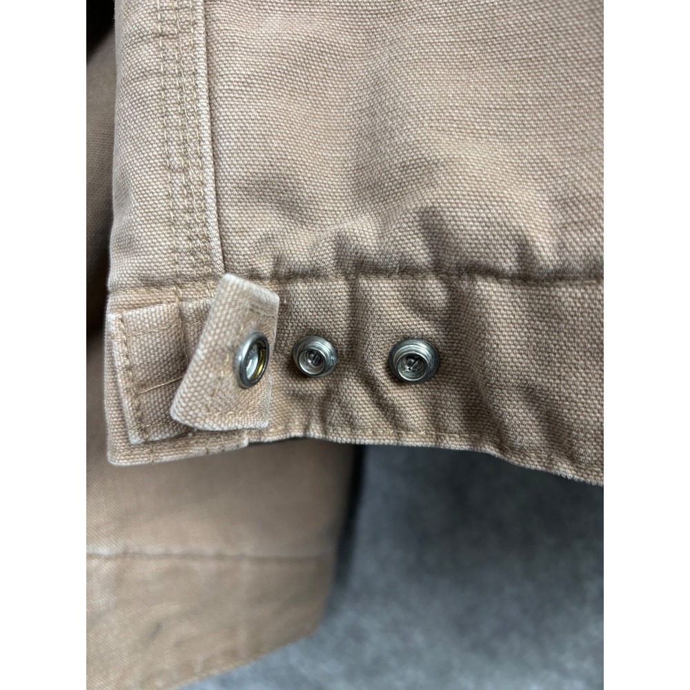 VTG Carhartt J97SDL Detroit Jacket Men's Tan Brown Blanket Lined Canvas Size XXL - Picture 9 of 14